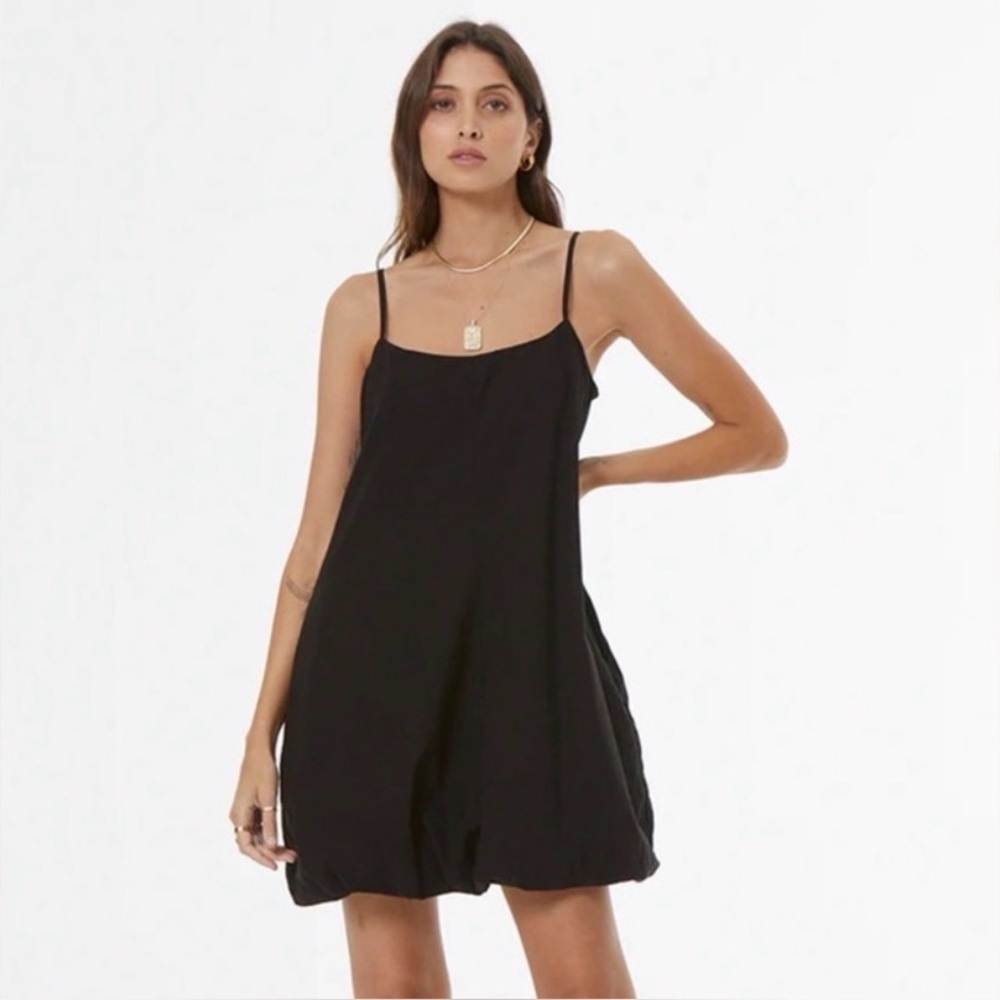 YOUNG FABULOUS & BROKE Date Night Going Out Bulle Bubble Mini Dress Small Black - Picture 1 of 7